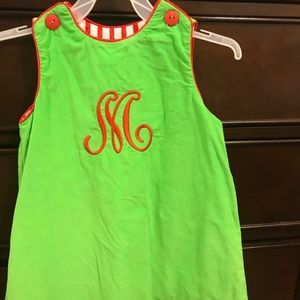 Girls Cordoroy Christmas dress.